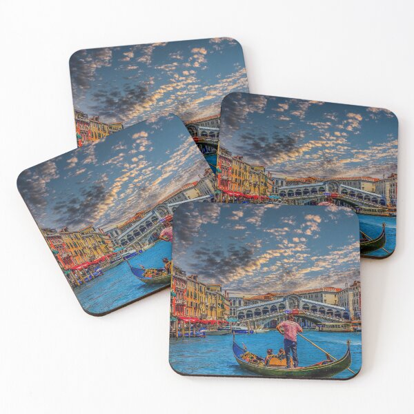Item preview, Gondola on Grand Canal at Rialto Bridge designed and sold by dbvirago.