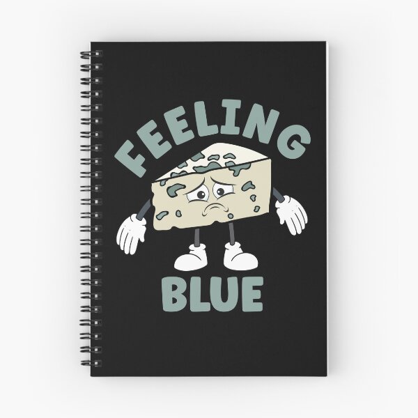 Item preview, Feeling Blue - Funny Sad Blue Cheese Pun designed and sold by TheButtonCrew.
