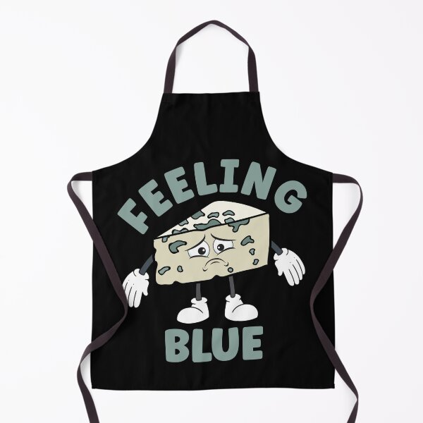 Item preview, Feeling Blue - Funny Sad Blue Cheese Pun designed and sold by TheButtonCrew.
