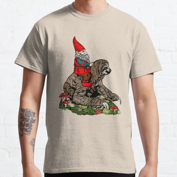 Gnome Riding a Sloth Classic T-Shirt