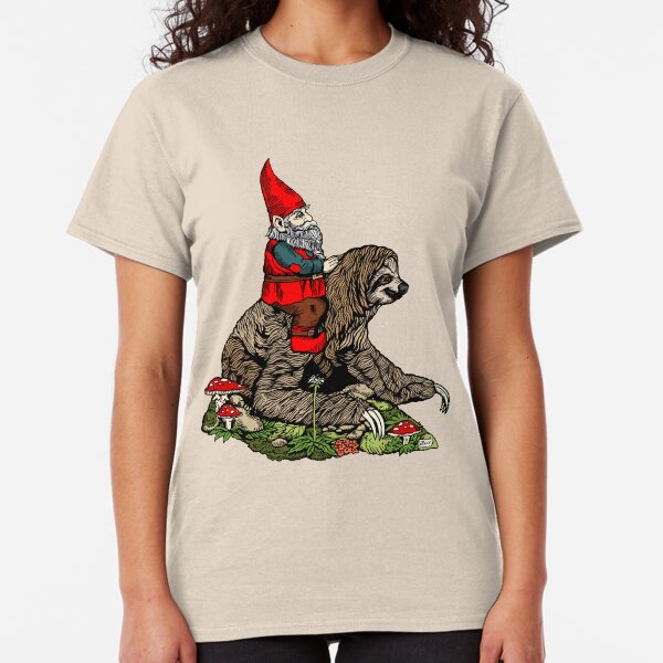 Gnome Riding a Sloth Classic T-Shirt