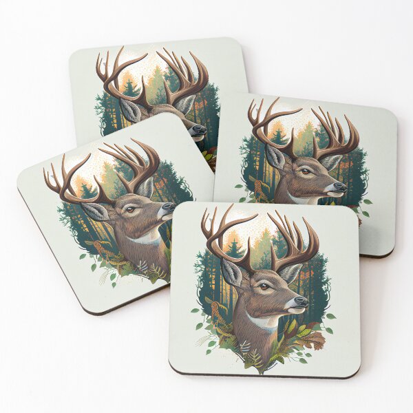 Artikelvorschau, Noble Antlers white tailed deer entworfen und verkauft von mcmtdesigns.