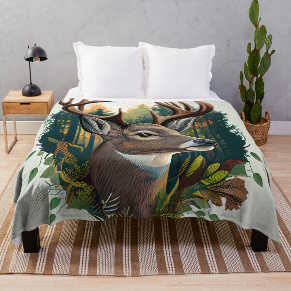 Aperçu de l'œuvre Noble Antlers white tailed deer créée et vendue par mcmtdesigns.