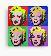 MARILYN MONROE PCM ANDY WARHOL POP ART PARODY Canvas Print