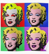 MARILYN MONROE PCM ANDY WARHOL POP ART PARODY Poster