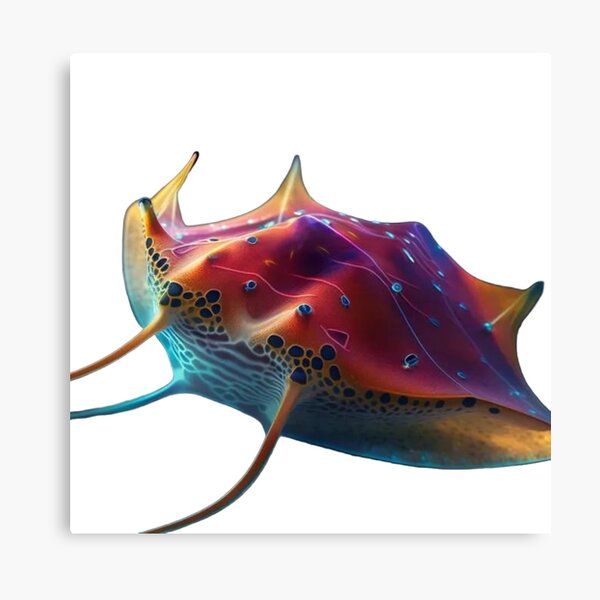 Manta Ray Watercolor Print  Ocean Nursery Art - Tiny Toes Design