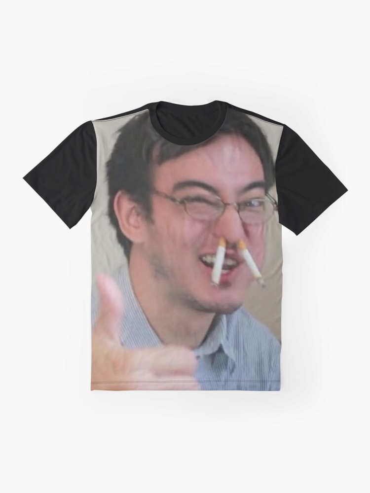 Alternate view of Filthy Frank - Thumbs Up Cigarettte Graphic T-Shirt