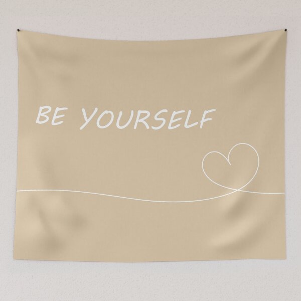 Item preview, Cute Be Yourself Brown Aesthetic designed and sold by GoodJobLola.