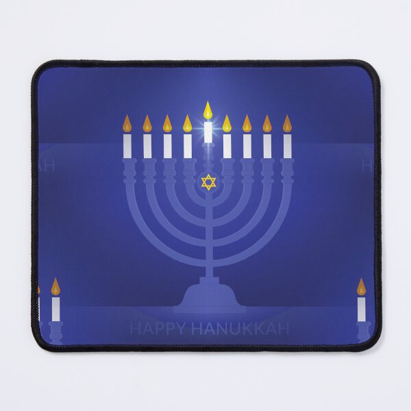 Item preview, blue happy hanukkah designed and sold by Gossip Rag.