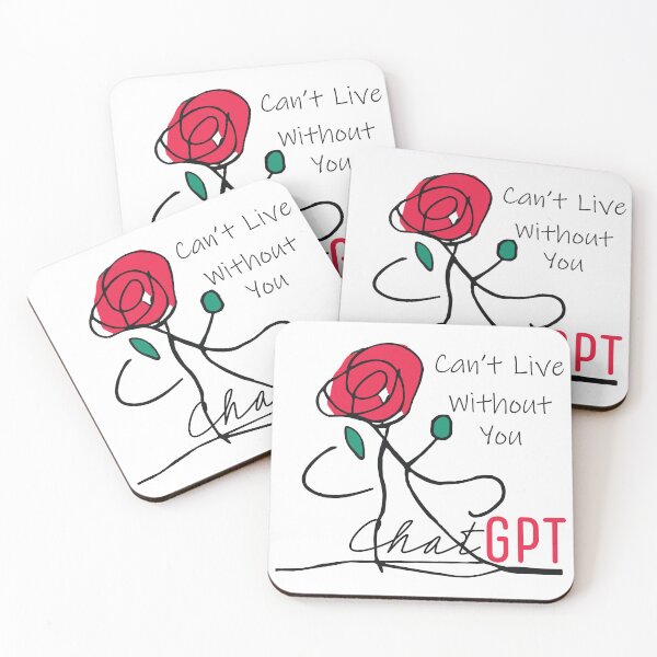 Item preview, ChatGPT | ChatGPT love | Can't live without you | AI love | AI language model | flower art | floral love | graphic design | unique designed and sold by ArtPowTech.