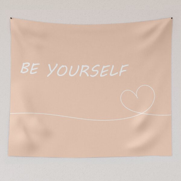 Item preview, Cute Be Yourself Peach Aesthetic designed and sold by GoodJobLola.