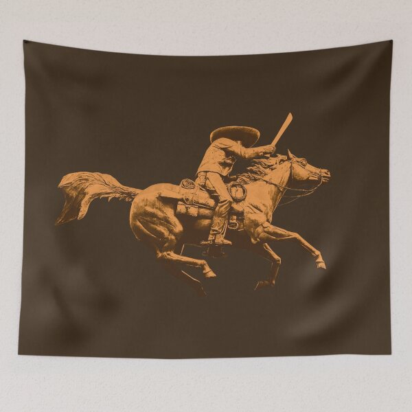 Item preview, Equestrian statue of Emiliano Zapata - on Brown designed and sold by boltjesdesign.