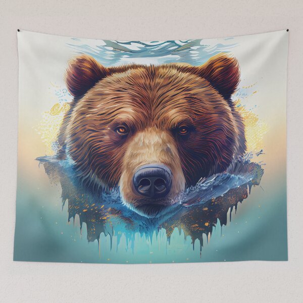 Item preview, The Mighty Bear in its Habitat designed and sold by mcmtdesigns.
