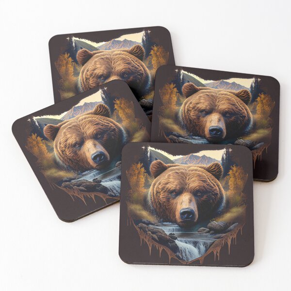 Artikelvorschau, Fierce Forest Guardian Bear entworfen und verkauft von mcmtdesigns.