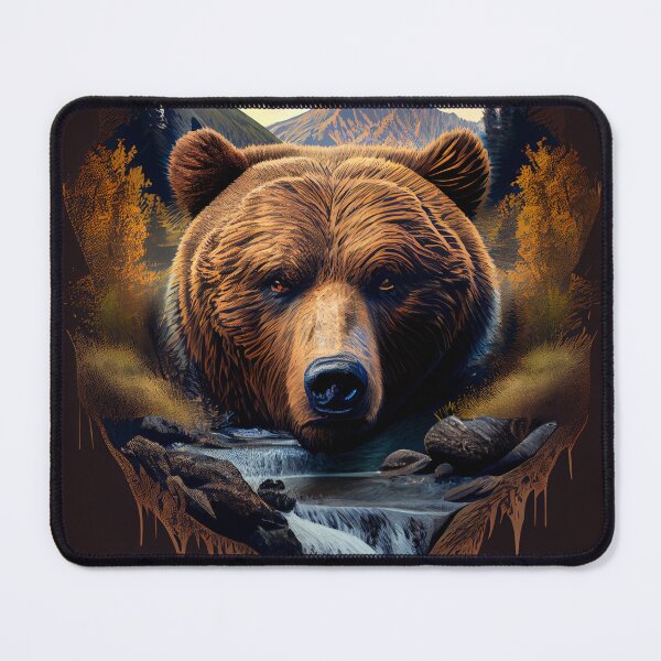 Item preview, Fierce Forest Guardian Bear designed and sold by mcmtdesigns.
