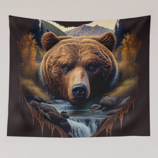 Item preview, Fierce Forest Guardian Bear designed and sold by mcmtdesigns.