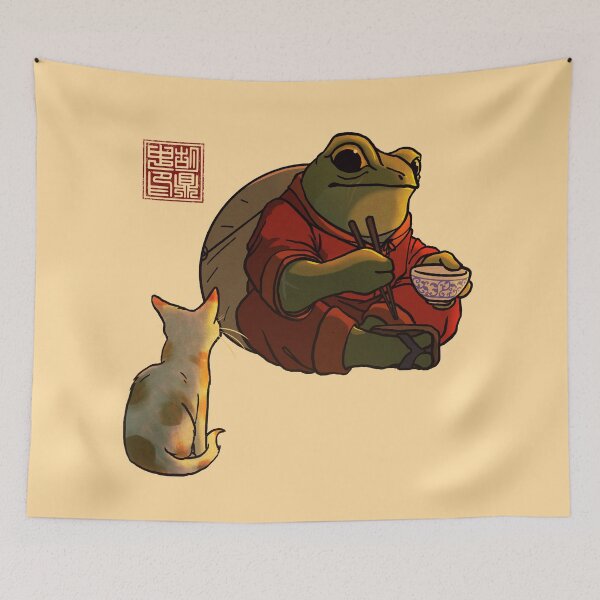 Item preview, A Frog and a Kitty designed and sold by DingHuArt.