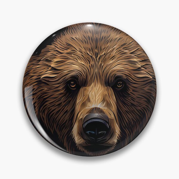 Item preview, Fierce Bear Head designed and sold by mcmtdesigns.