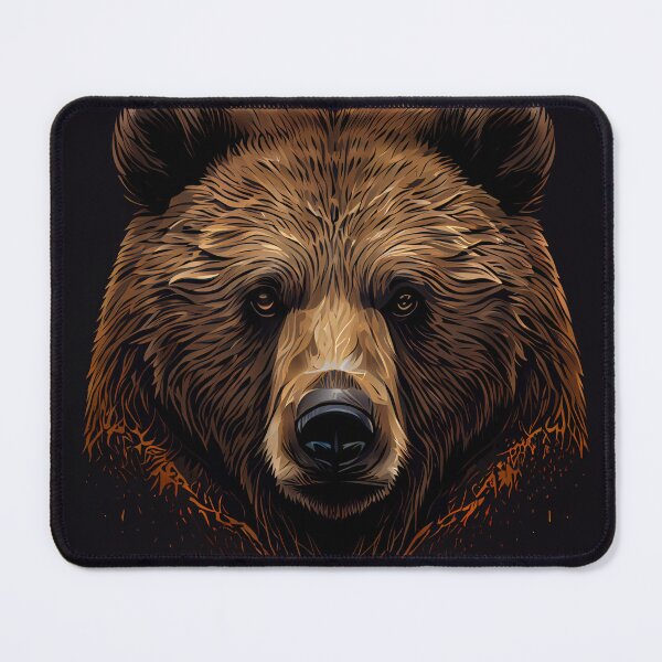 Item preview, Fierce Bear Head designed and sold by mcmtdesigns.