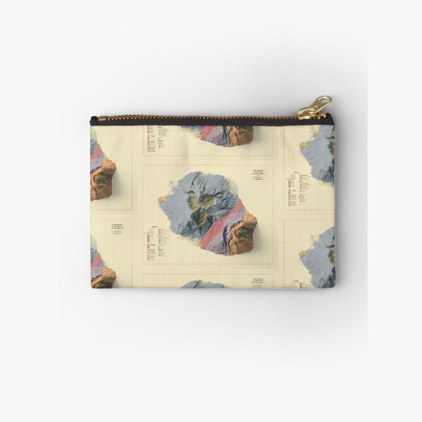 Item preview, 1957 Reunion, France Shaded Relief Map 3D digitally-rendered designed and sold by ThinkAboutMaps.