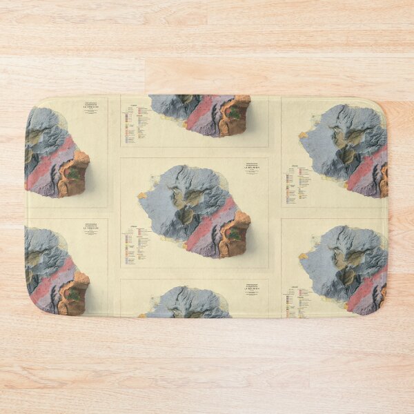 Item preview, 1957 Reunion, France Shaded Relief Map 3D digitally-rendered designed and sold by ThinkAboutMaps.