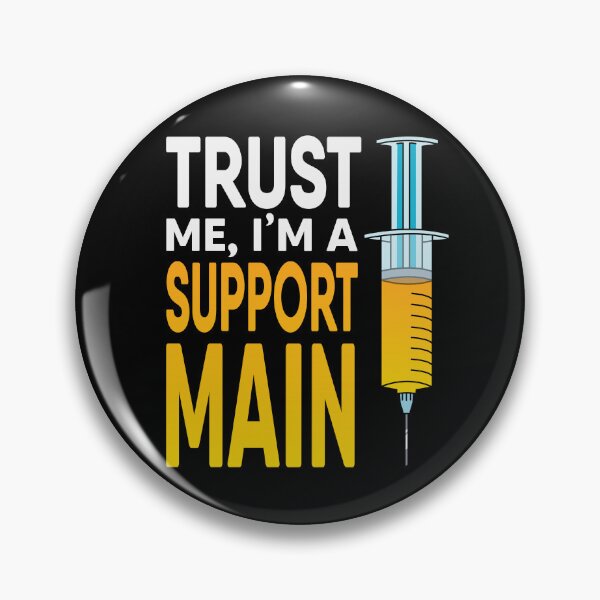 Item preview, Trust Me I'm a Support Main Gamer Cartoon Syringe designed and sold by JessicaAmber.