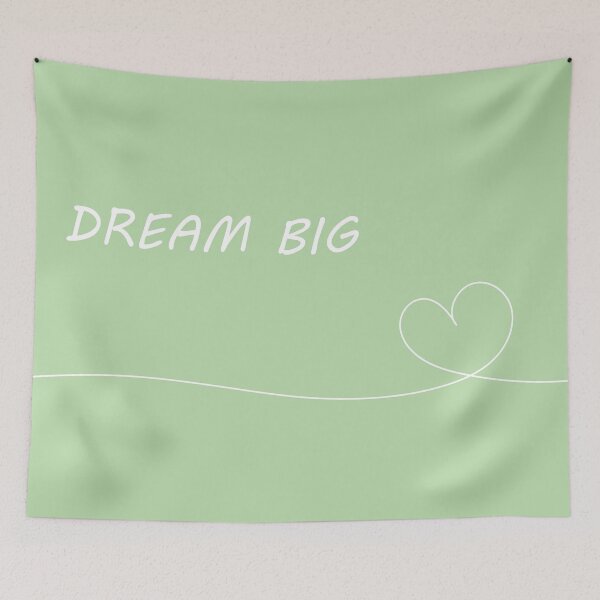 Item preview, Cute "Dream Big" Green Aesthetic designed and sold by GoodJobLola.