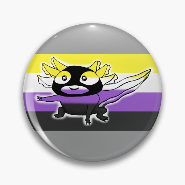 Item preview, NonBinary Axolotl (V16) designed and sold by SamIsWhat8.