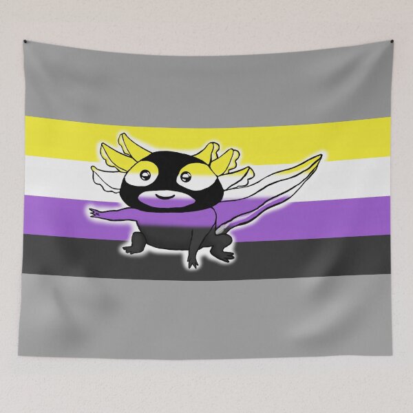 Item preview, NonBinary Axolotl (V16) designed and sold by SamIsWhat8.