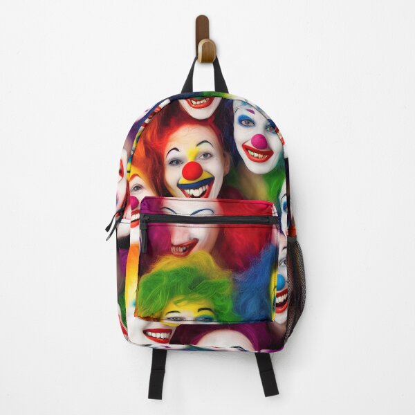 Item preview, multi coloured clowns faces  designed and sold by David-Howells.