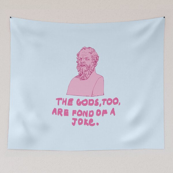 Item preview, Socrates funny quote designed and sold by pinkyfish1010.