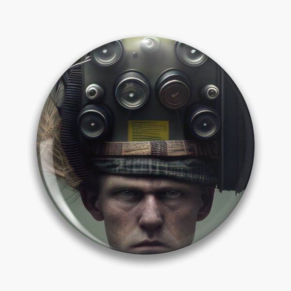Item preview, a man with a car battery for a  4.p designed and sold by CosmicArtifact.