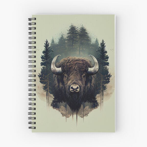 Item preview, Serene Bison Head designed and sold by mcmtdesigns.