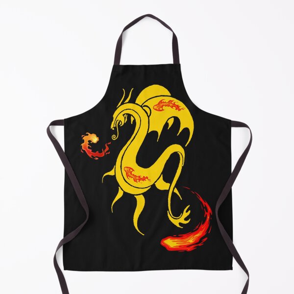 Item preview, Yellow, Fire Breathing Dragon, Mythical Creature Pattern, designed and sold by Bert Englefield.