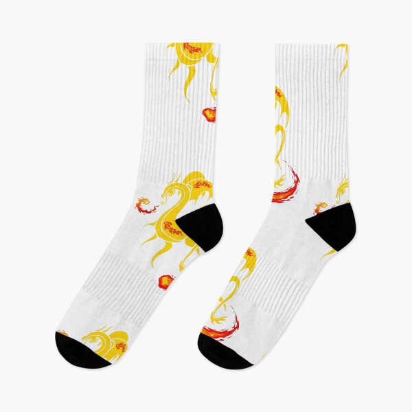 Item preview, Yellow, Fire Breathing Dragon, Mythical Creature Pattern,   designed and sold by Bert Englefield.
