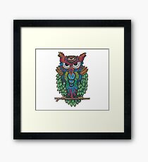 Cosmic Owl Framed Print