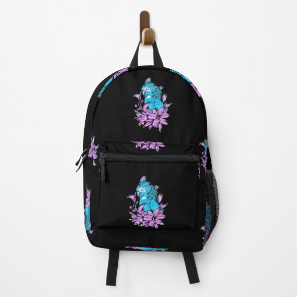 Item preview, Blue Parrot in Pink Flowers Tropical Paradise  designed and sold by InspiredForever.