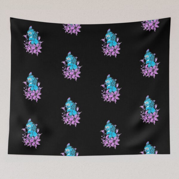 Item preview, Blue Parrot in Pink Flowers Tropical Paradise  designed and sold by InspiredForever.