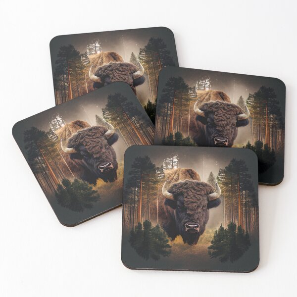 Item preview, Rustic Bison Head  designed and sold by mcmtdesigns.
