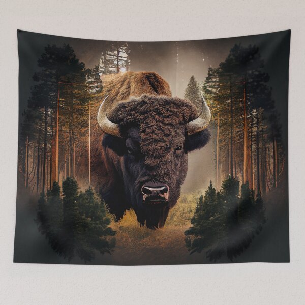 Item preview, Rustic Bison Head  designed and sold by mcmtdesigns.