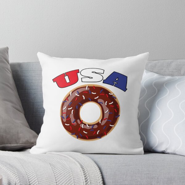 Item preview, USA Donut with Red White and Blue Sprinkles designed and sold by BlueSkyTheory.