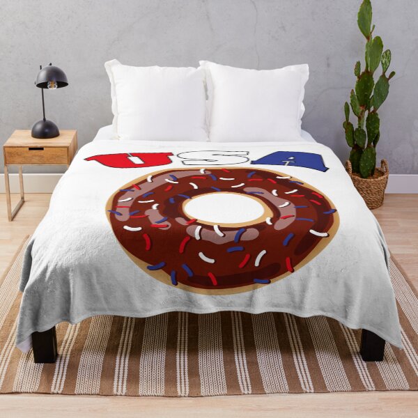 Item preview, USA Donut with Red White and Blue Sprinkles designed and sold by BlueSkyTheory.