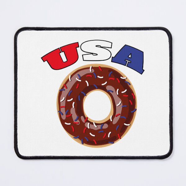 Item preview, USA Donut with Red White and Blue Sprinkles designed and sold by BlueSkyTheory.