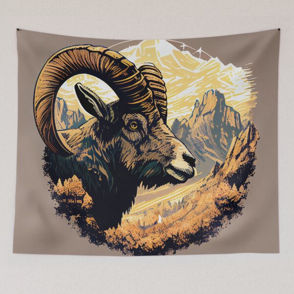 Item preview, Rocky Retreat American Mountain Goat designed and sold by mcmtdesigns.
