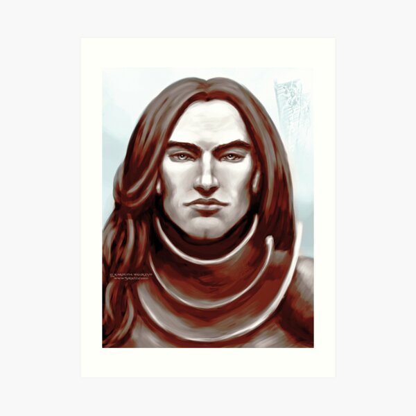 Knight in rusty hues Art Print