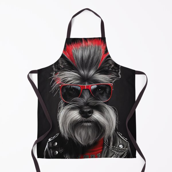 Item preview, Schnauzer Punk Red designed and sold by CKDigitalPrints.