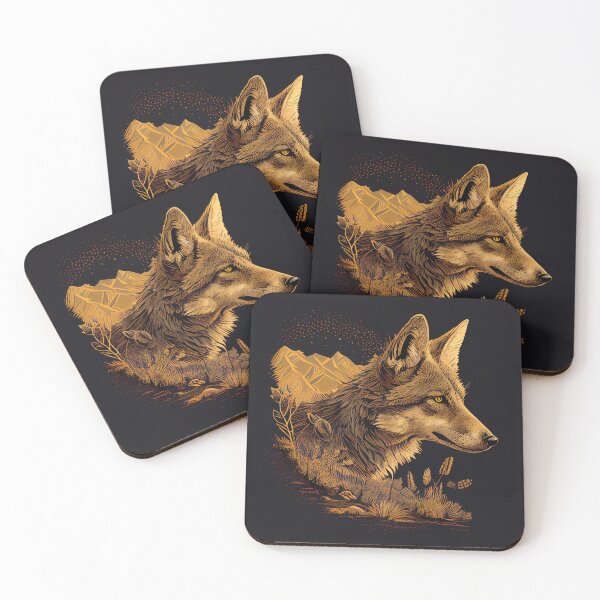 Item preview, Majestic Desert Hunter Coyote designed and sold by mcmtdesigns.