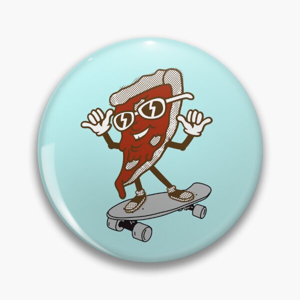 Item preview, Funny Skateboard Flying Pizza designed and sold by InspiredForever.