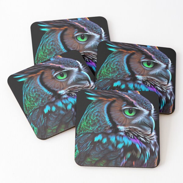 Item preview, Electric Feathered Hunter Owl designed and sold by mcmtdesigns.