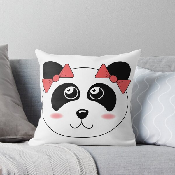 Item preview, Adorable Panda Bear with Bows on Ears  designed and sold by Suzakara Designs.